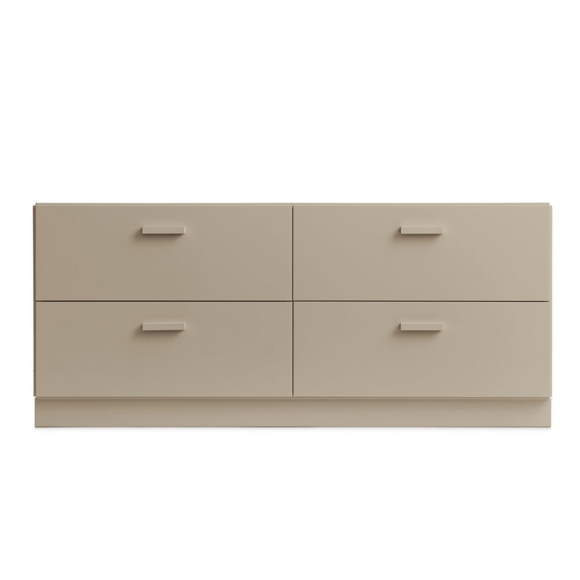 Relief Chest of Drawers Low with Plinth 123x46.6cm