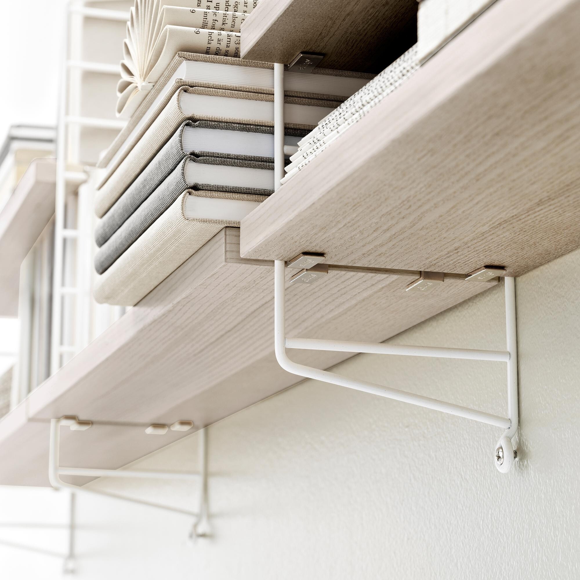 String System Shelves Set Of 3 58x30cm
