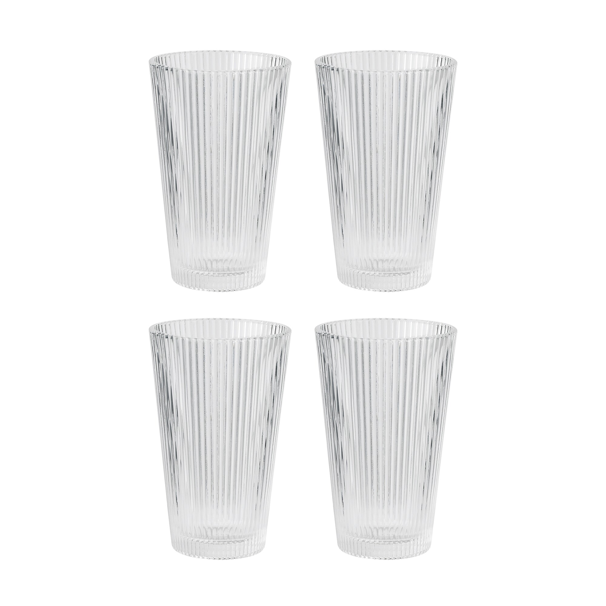 Pilastro Drinking Glass Set of 4