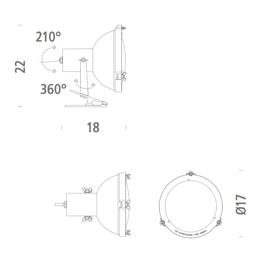 Projecteur 165 Clip Lamp