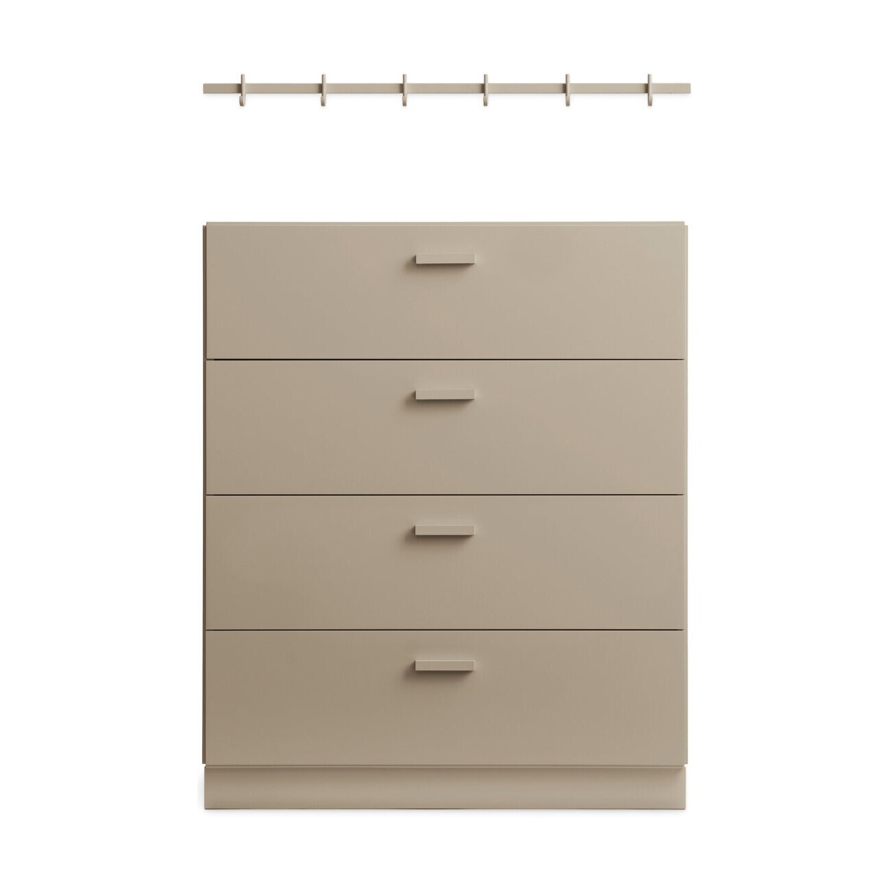 Relief Chest of Drawers Wide with Plinth 82x92,2cm