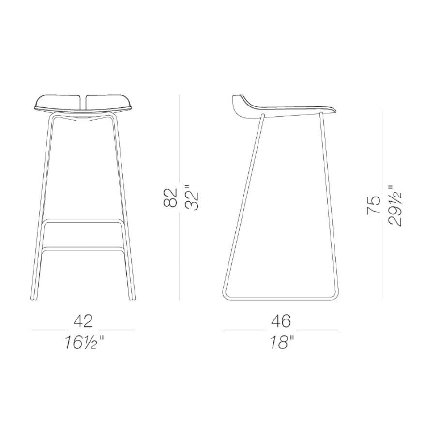 Link S129 Bar Stool Skid Frame