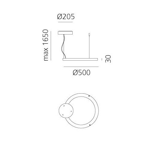 Ripple Ring LED Suspension Lamp