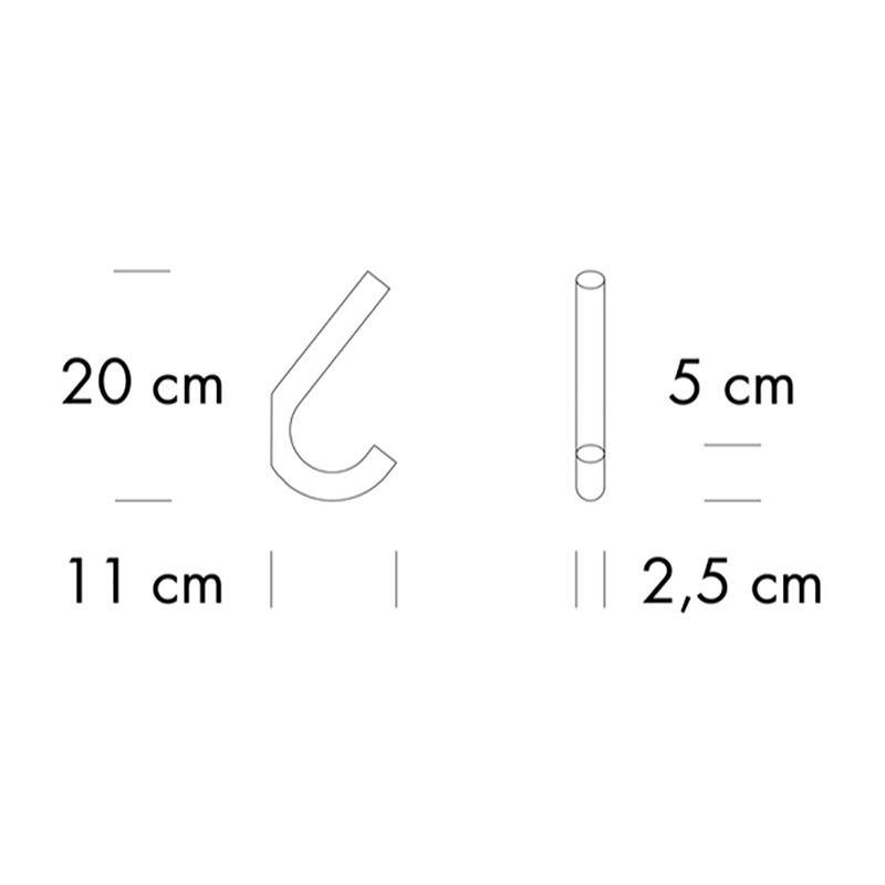 S 12 Wall Hooks H 20cm