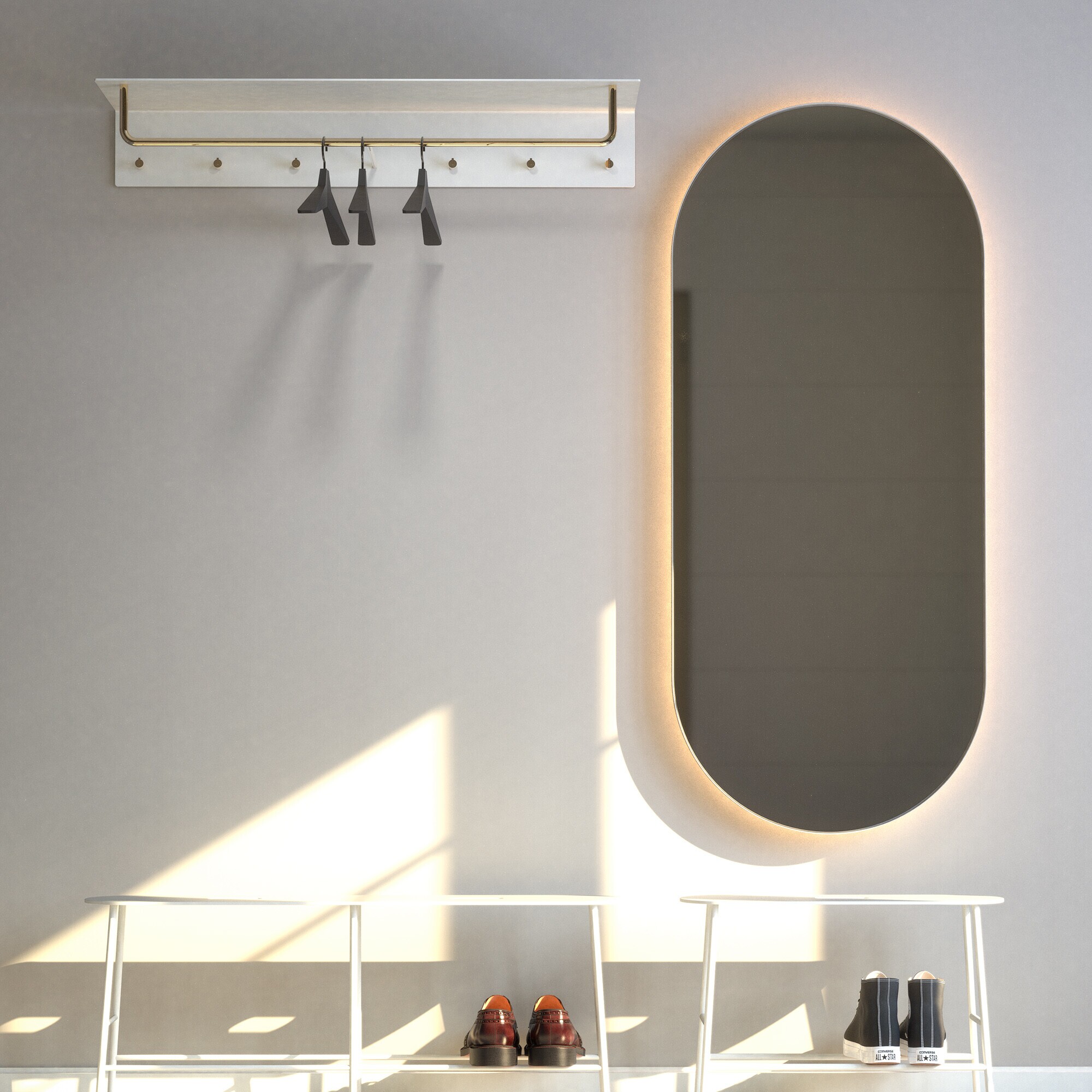 Unu 4145 Wall Mirror with Frame 60x100cm