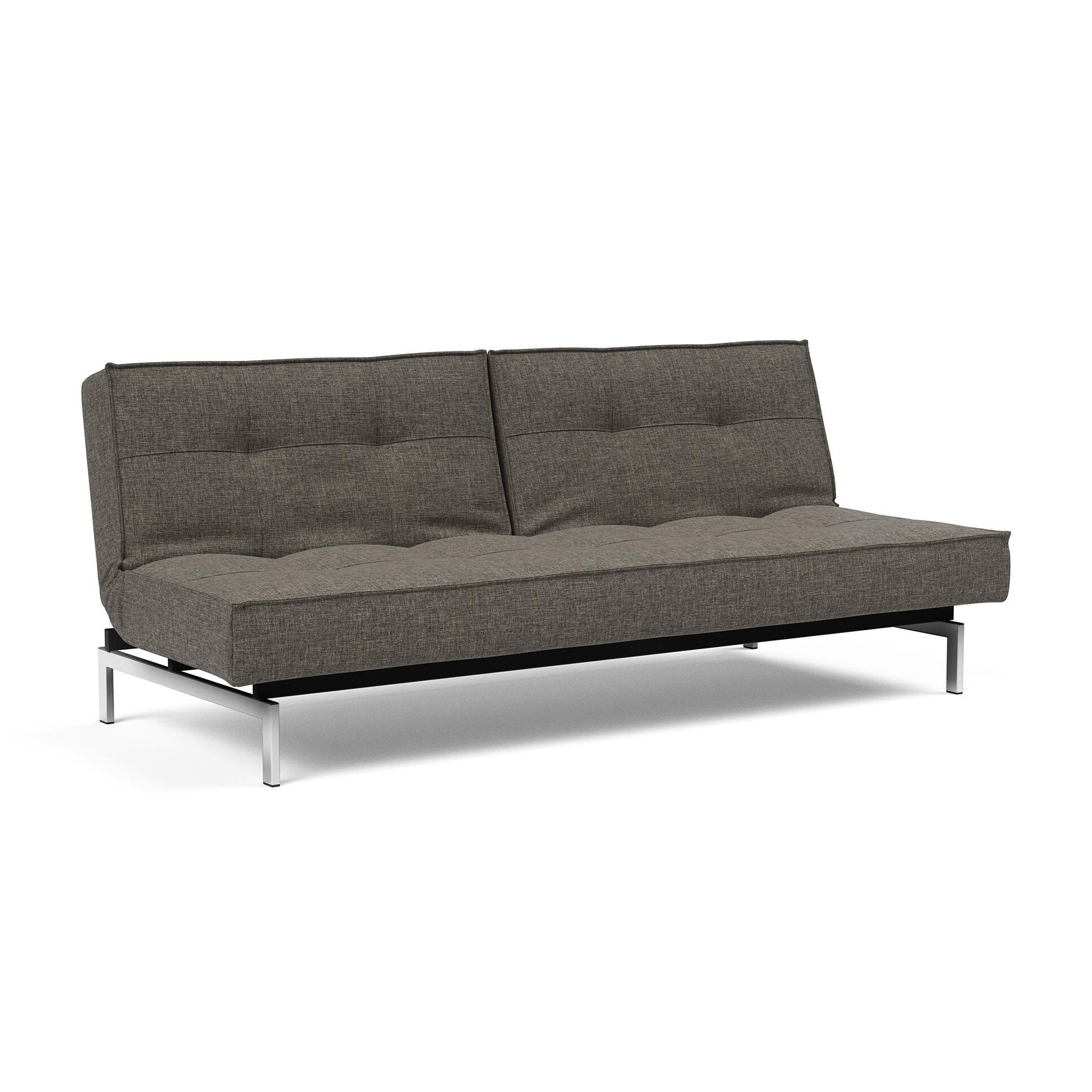 Splitback Sofa Bed Chrome 210x89cm