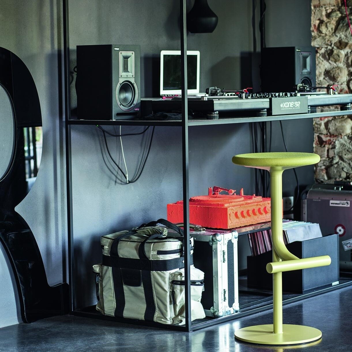 Tibu Bar Stool Upholstered 60-70cm