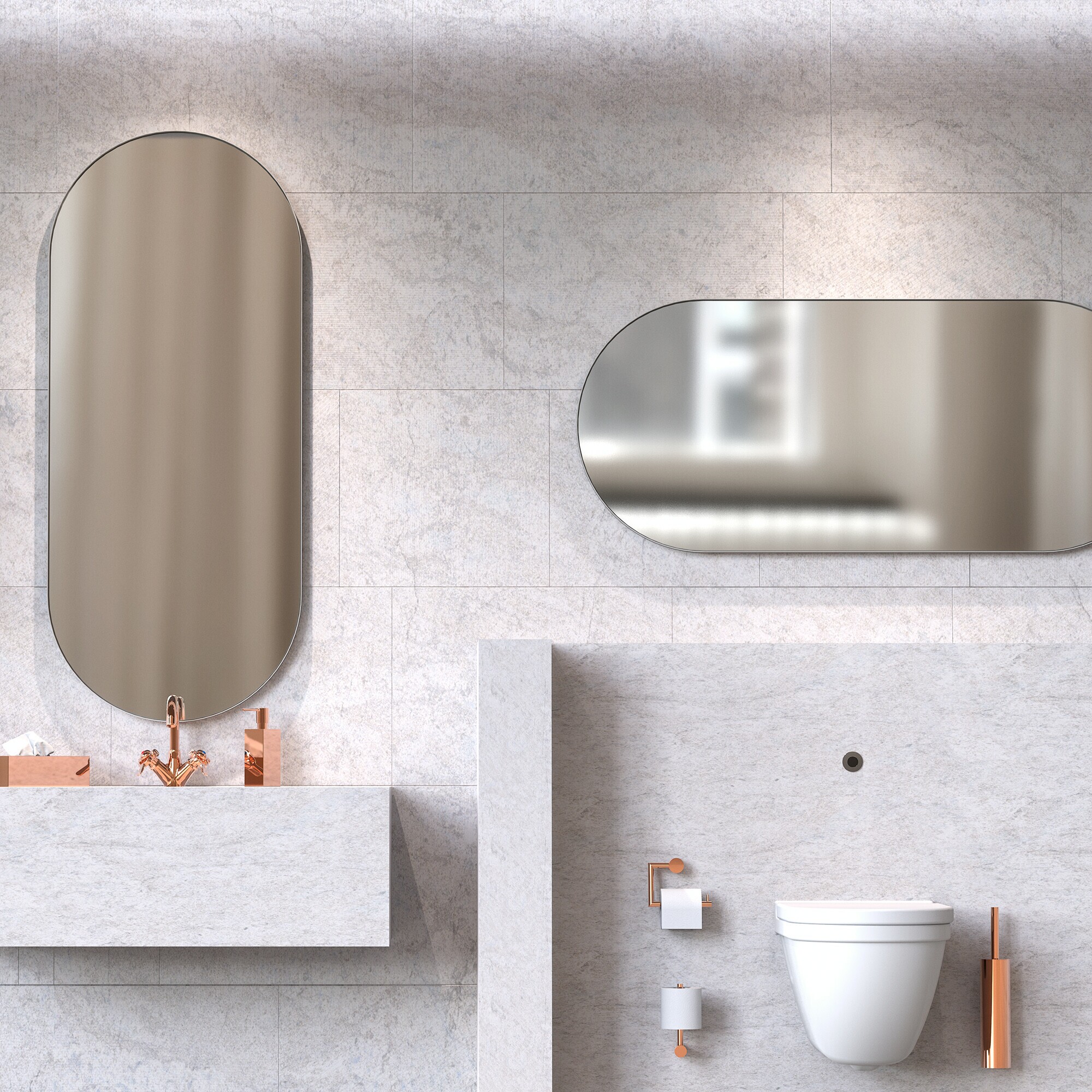 Unu 4146 Wall Mirror with Frame 60x140cm