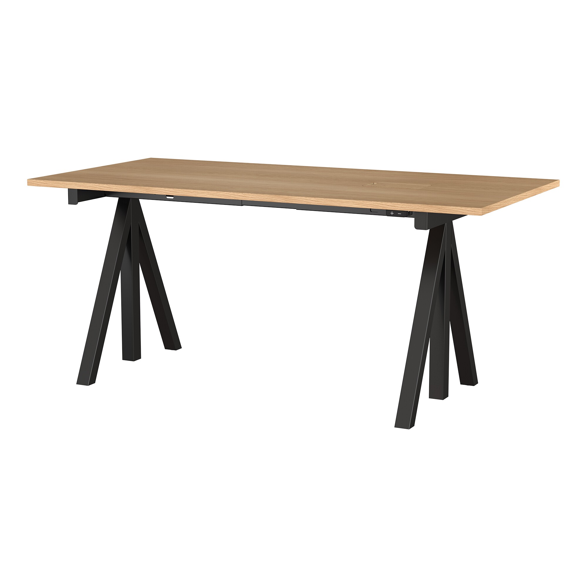 String Works Desk Height Adjustable Oak