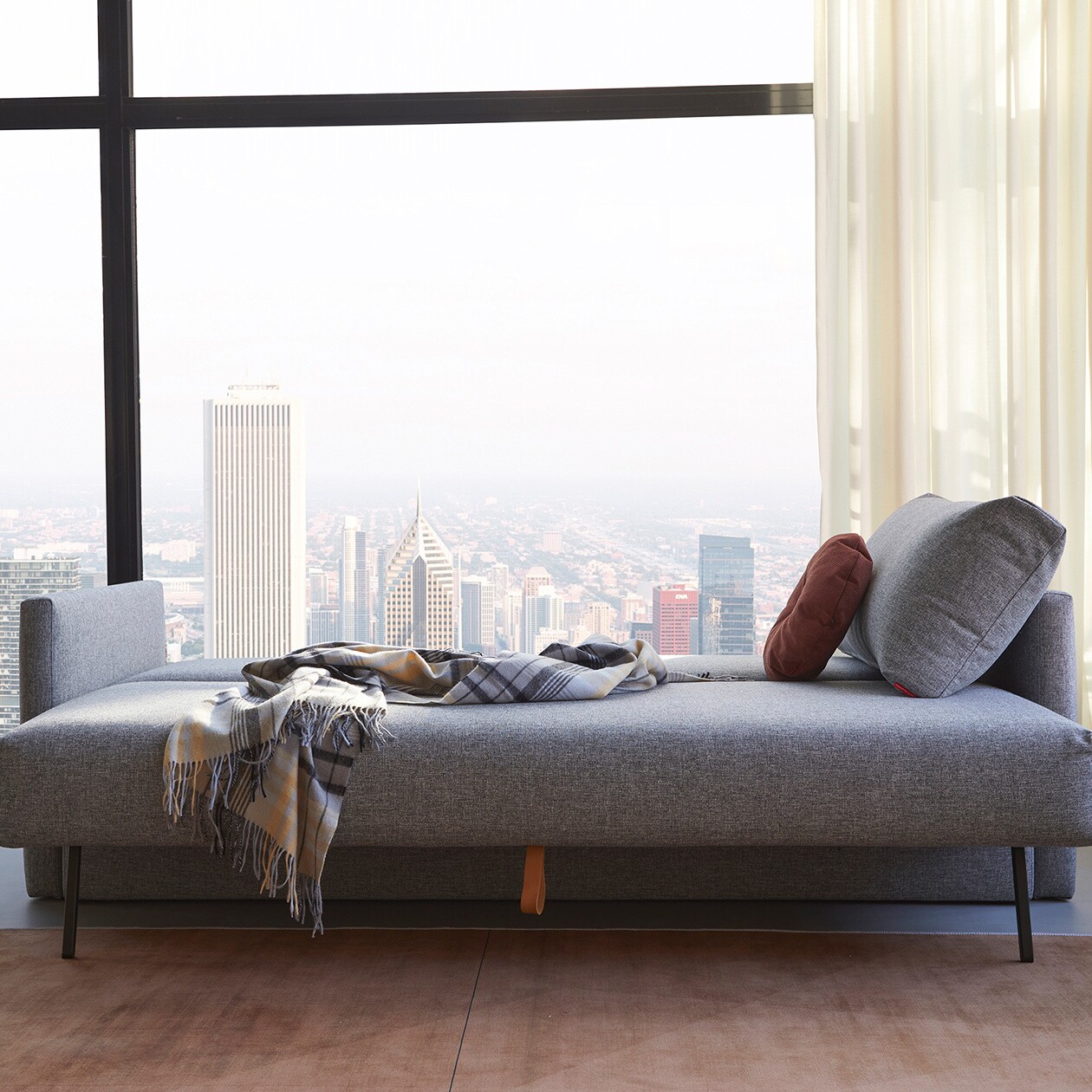 Tripi Sofa Bed with Armrests 227x108cm