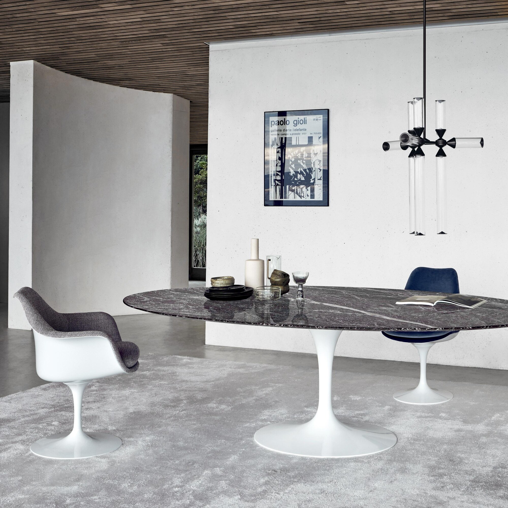 Tulip Saarinen Armchair Full Upholstered Pivotable