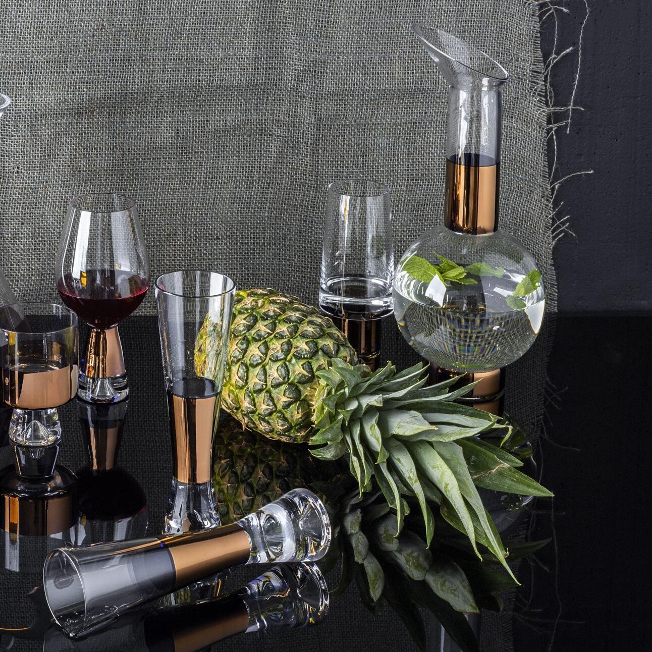 Tank Low Ball Glass Set of 2