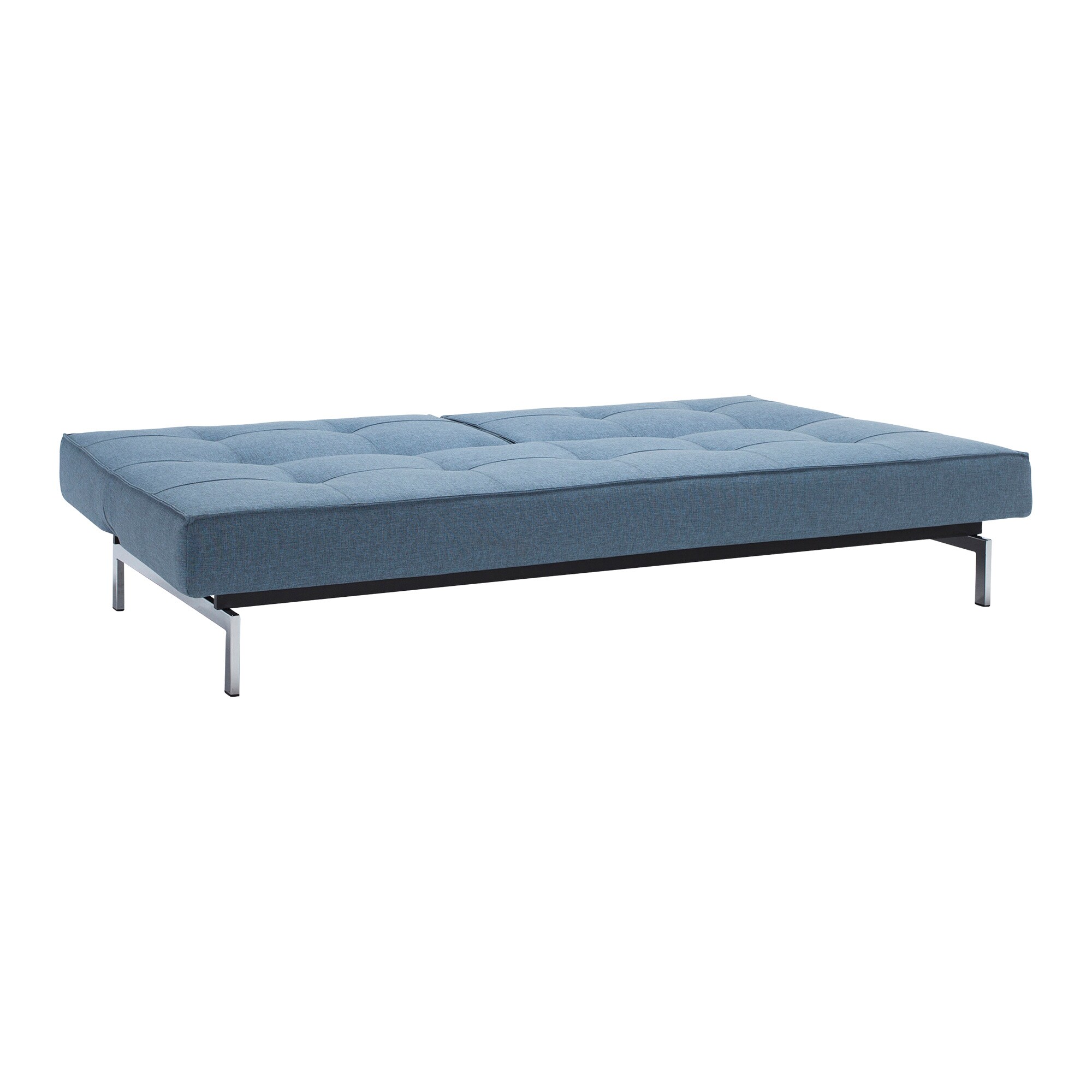Splitback Sofa Bed Chrome 210x89cm