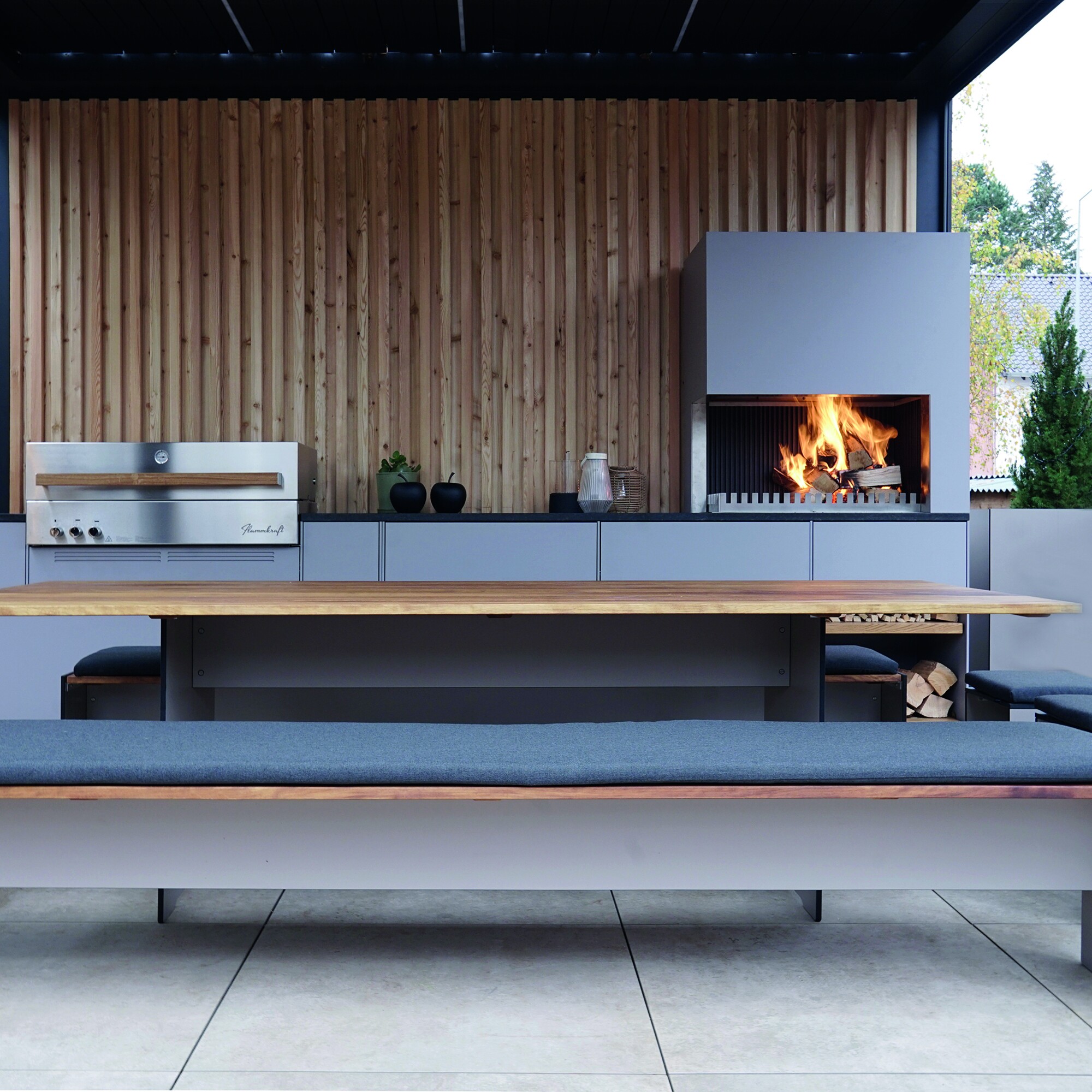 Riva Vario Wood Garden Table XL 240x90cm