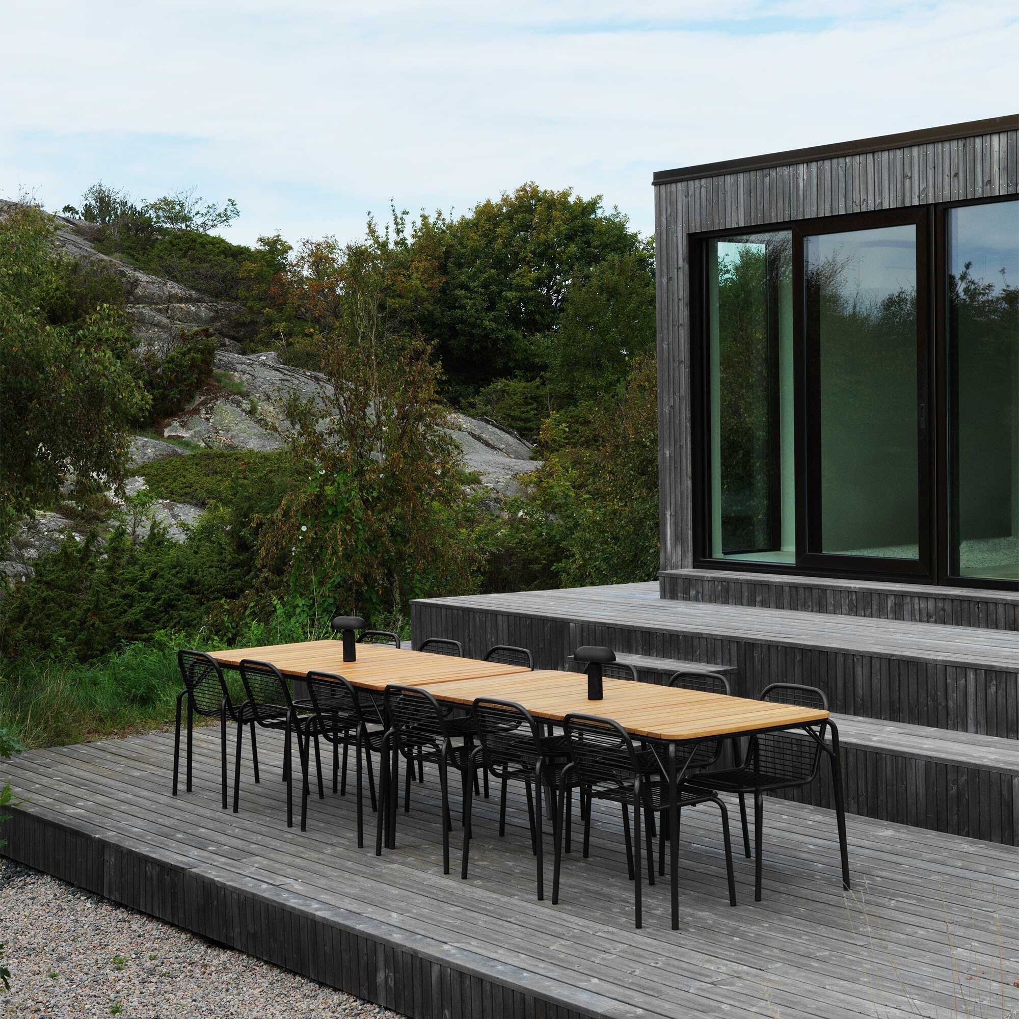 Vig Outdoor Table Wood 90x200cm