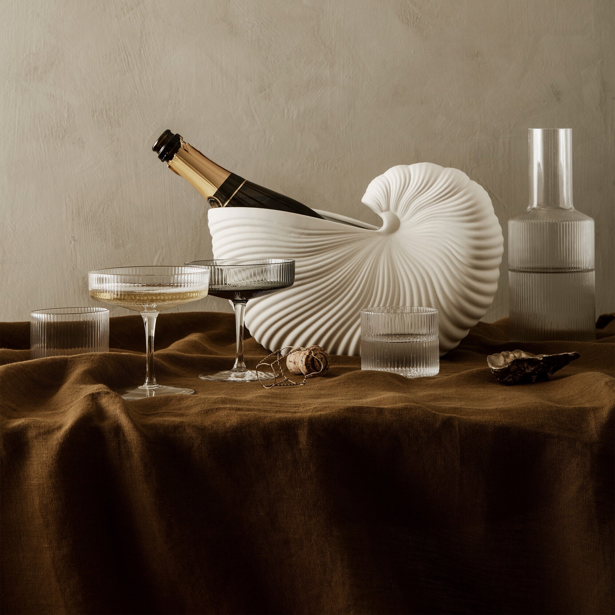 Ripple Champagne Glass Set of 2