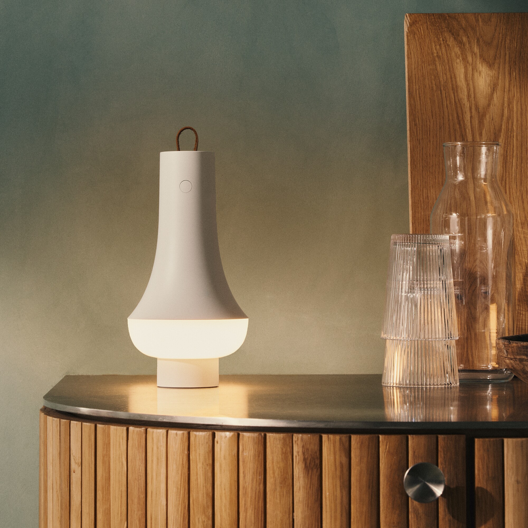 Tomoshi  Portable LED Table Lamp With Battery