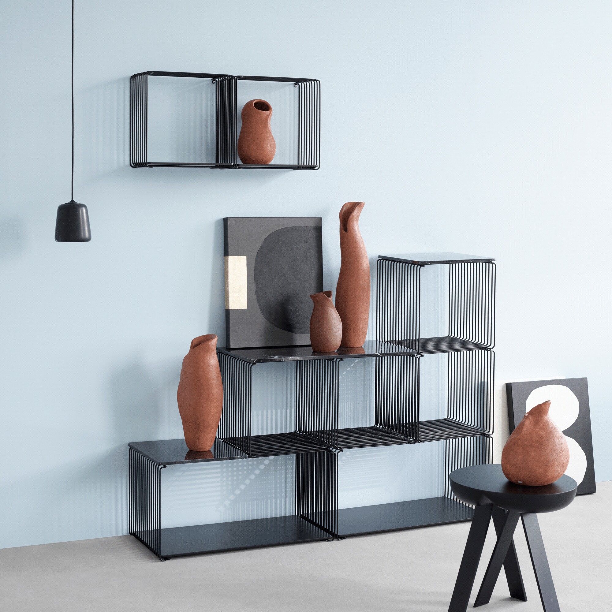 Panton Wire Shelf Modul 70x34.8x34.8cm