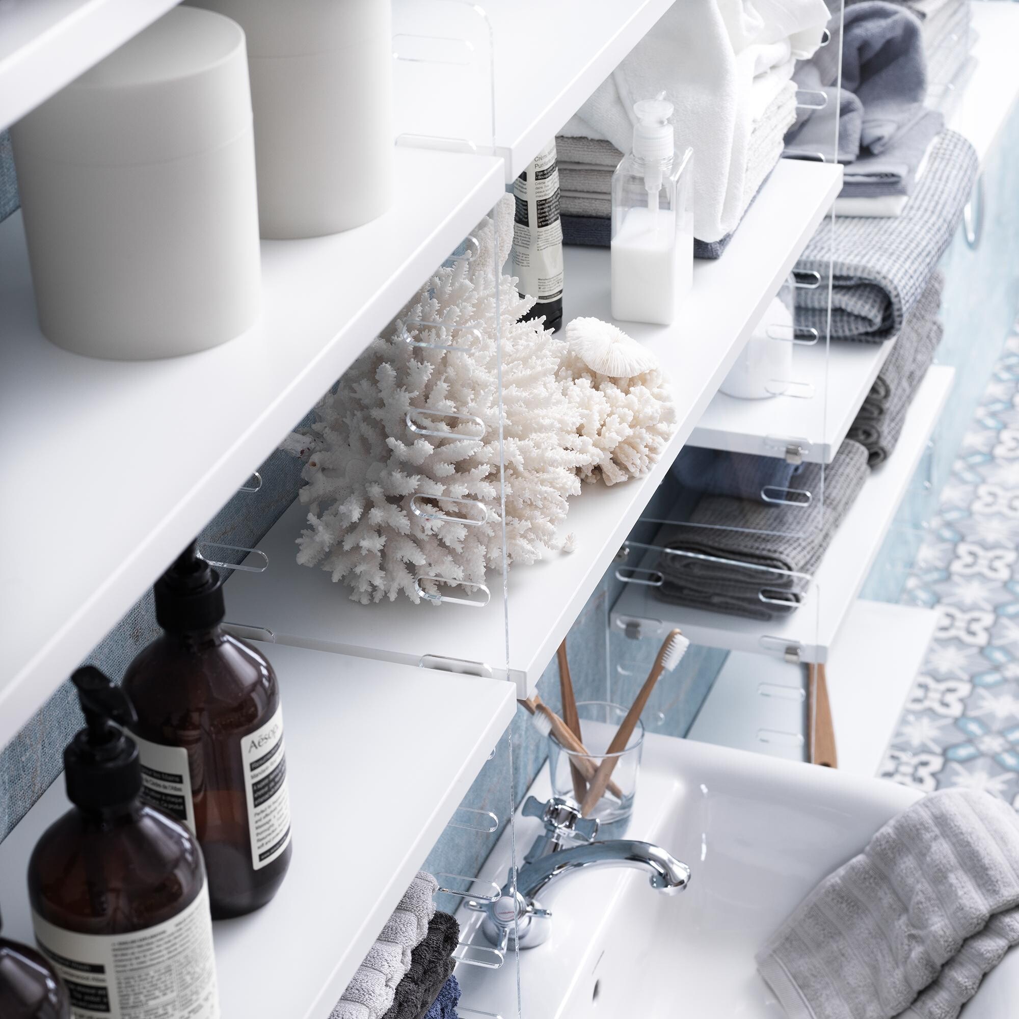 String System Wall Ladder Acrylic Glass 75x30cm