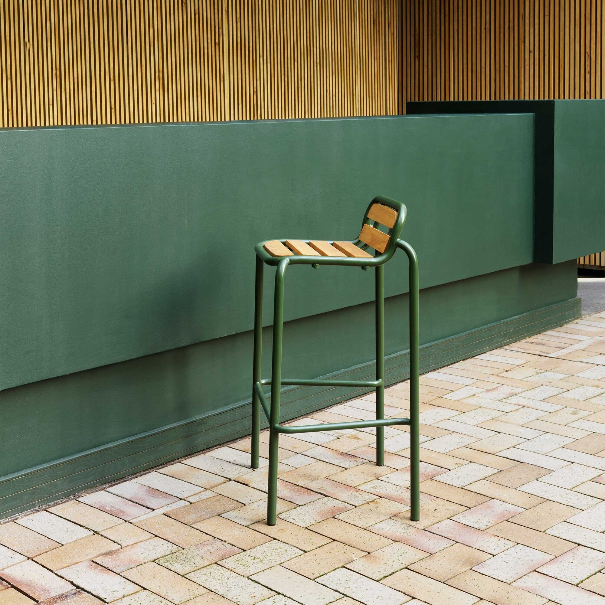 Vig Outdoor Bar Chair Wood 75cm