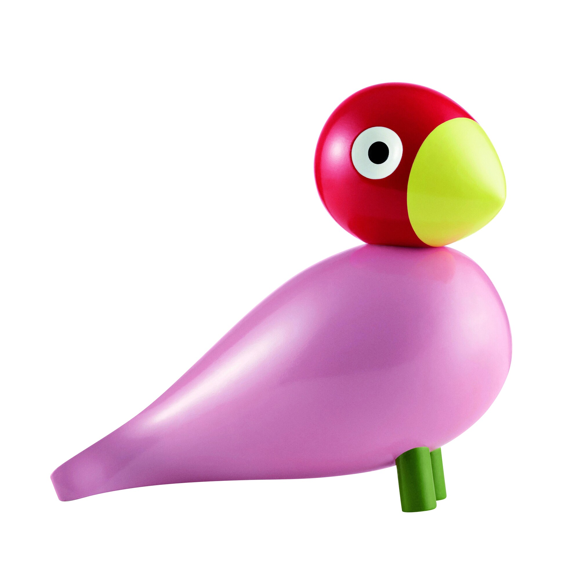 Wooden Figurine Songbird lacquered