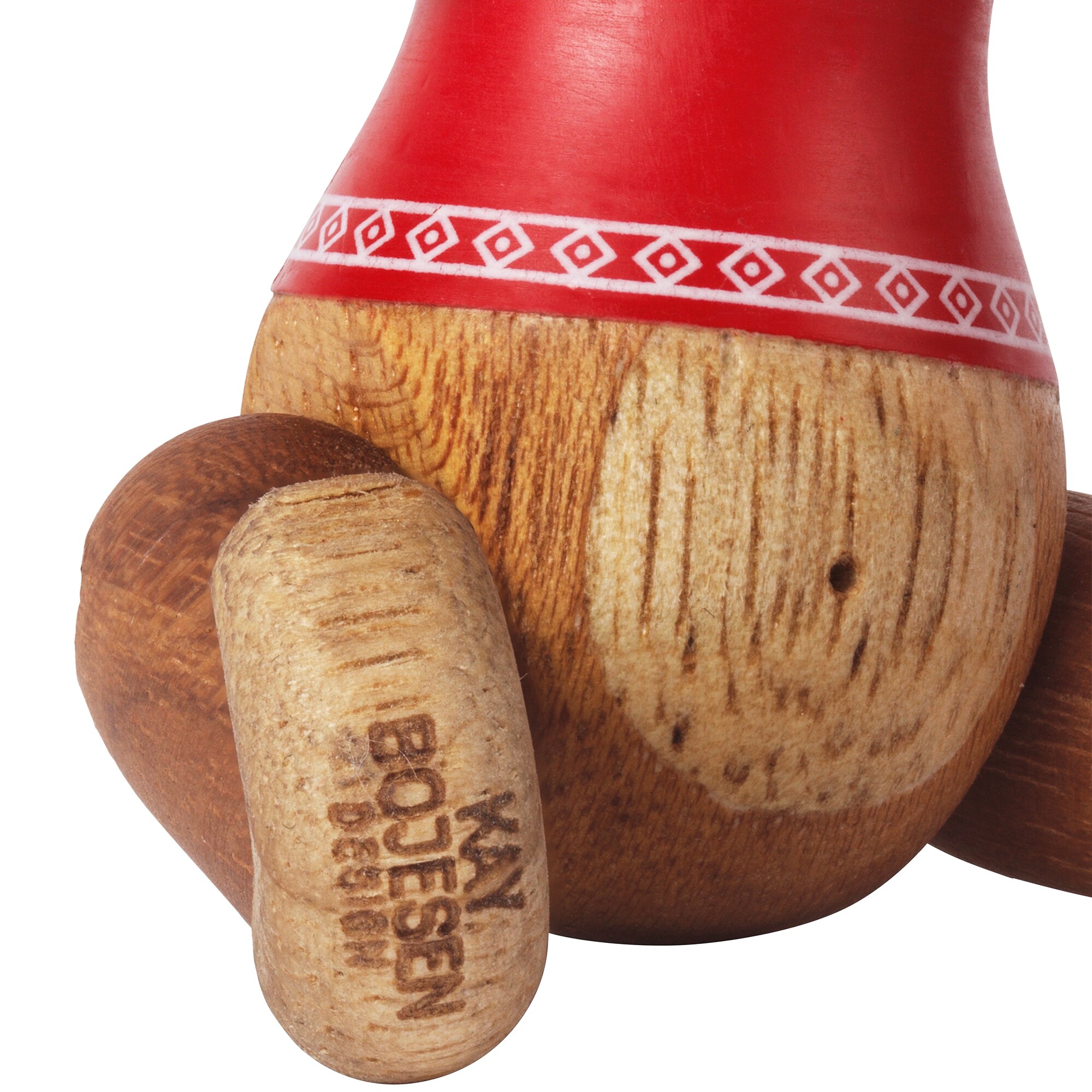 Wooden Figurine Monkey Small  with Christmas Jumper