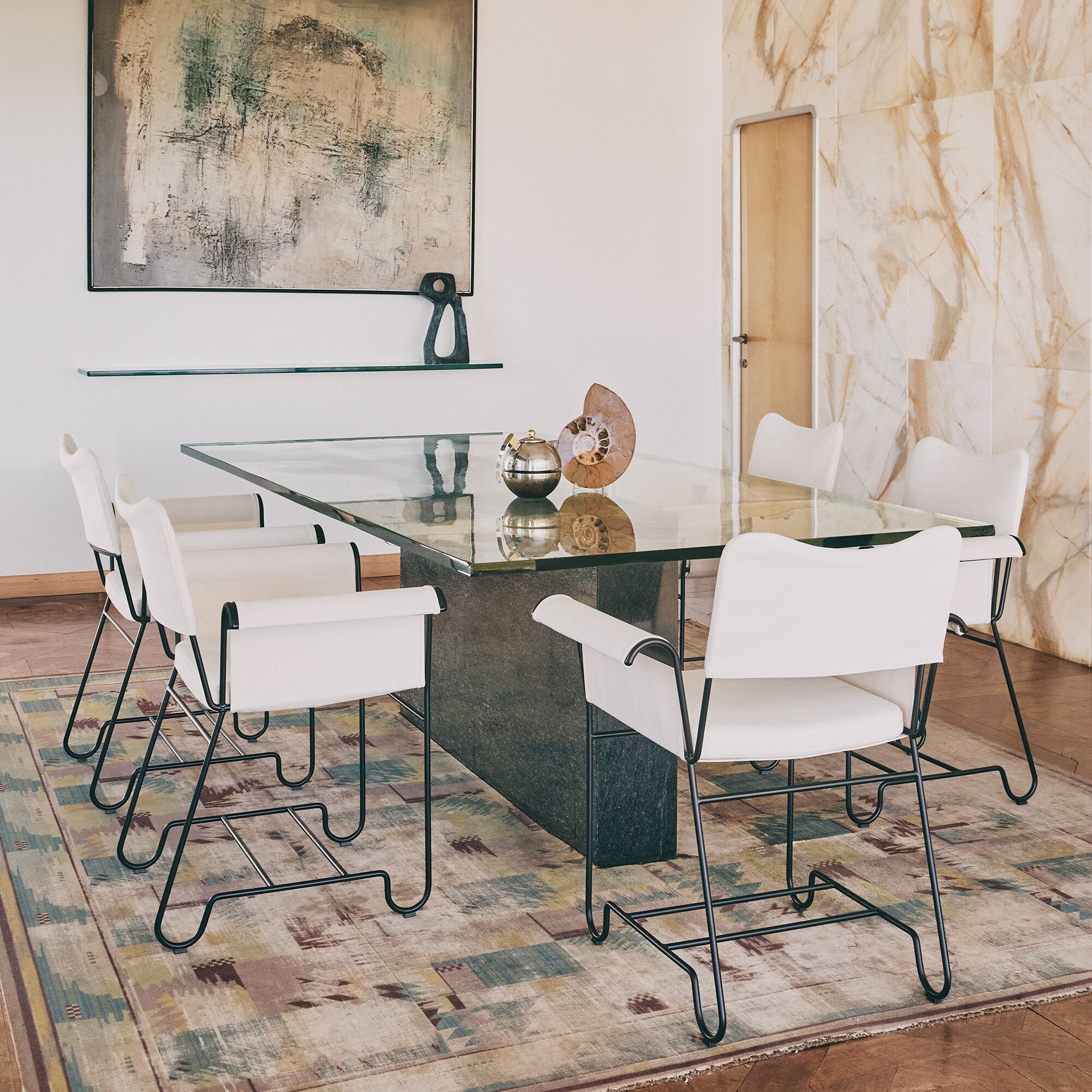 Tropique Outdoor Dining Chair Frame Black