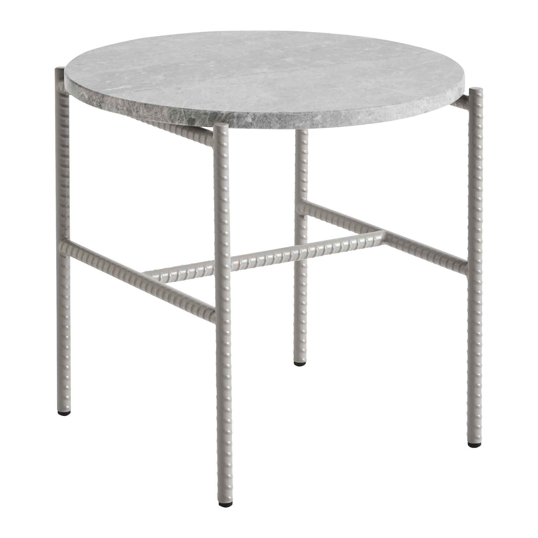 Rebar Side Table Marble Ø45cm
