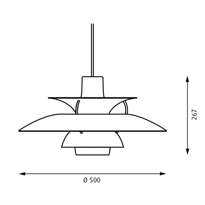 PH 5 Monochrome Suspension Lamp