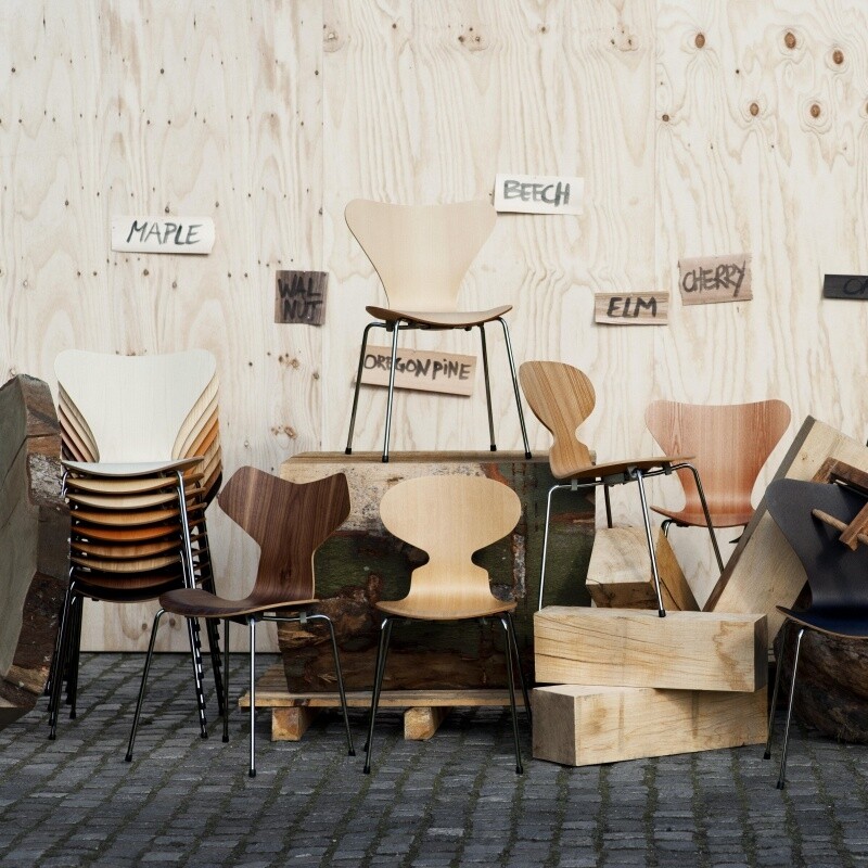 Series 7™ Chair Natural Veneer Set of 4