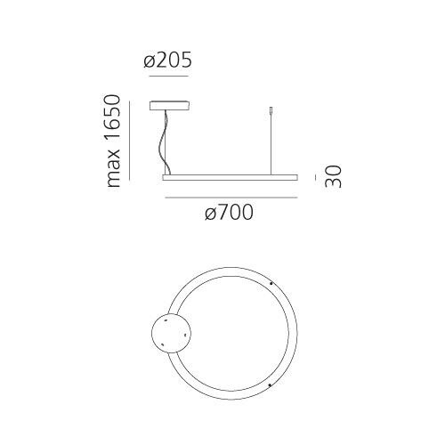 Ripple Ring LED Suspension Lamp