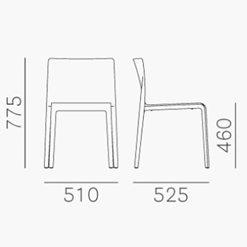 Volt 670 Garden Chair Set of 4