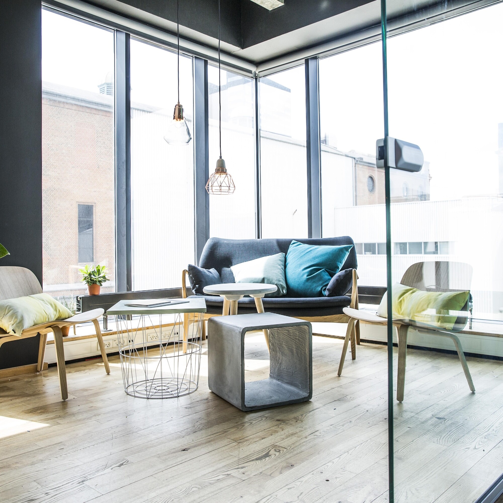 Visu Lounge Chair With Wood Frame