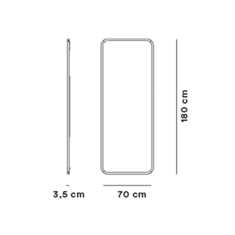 Silhouette Wall Mirror 70x180cm