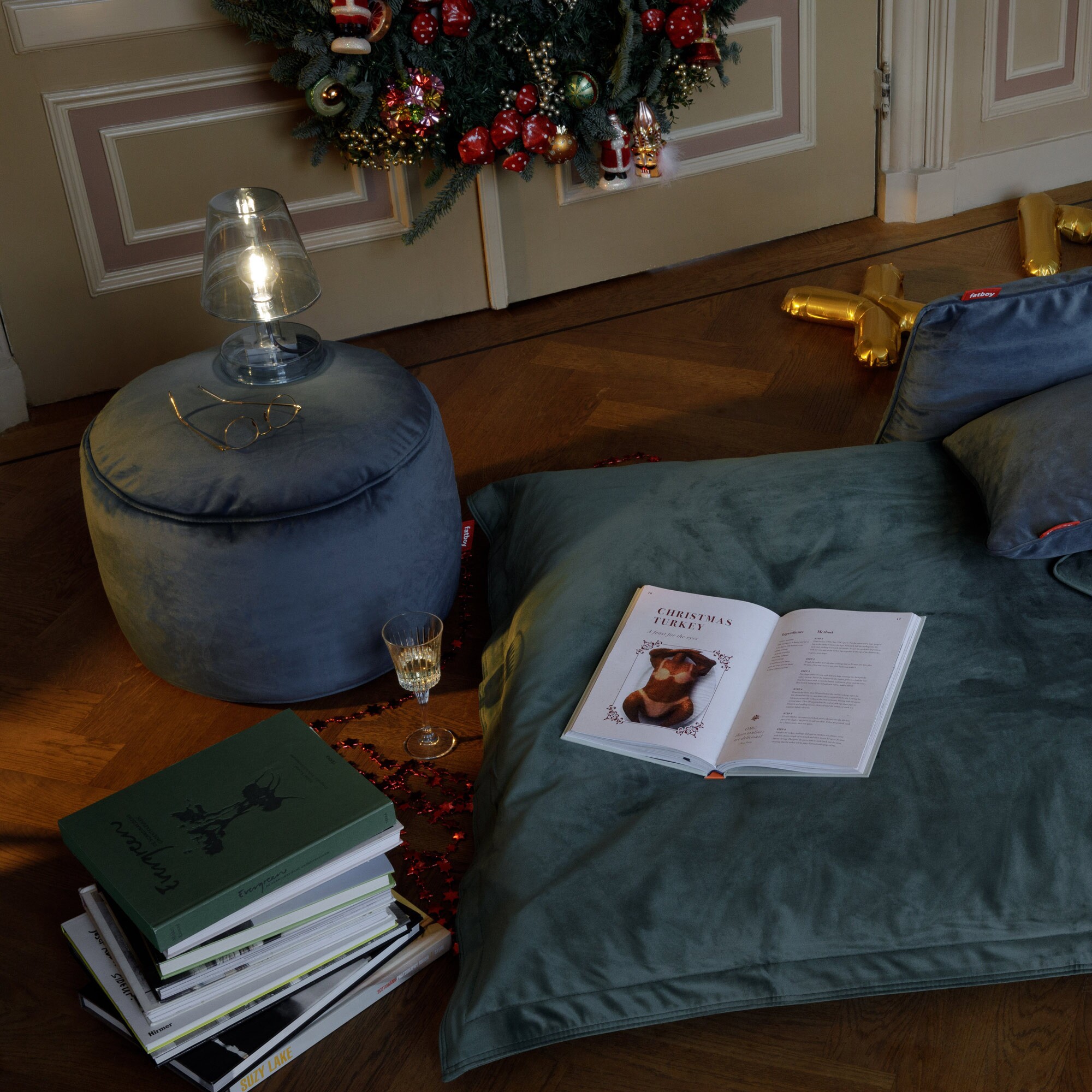 Point Pouf/Stool Velvet