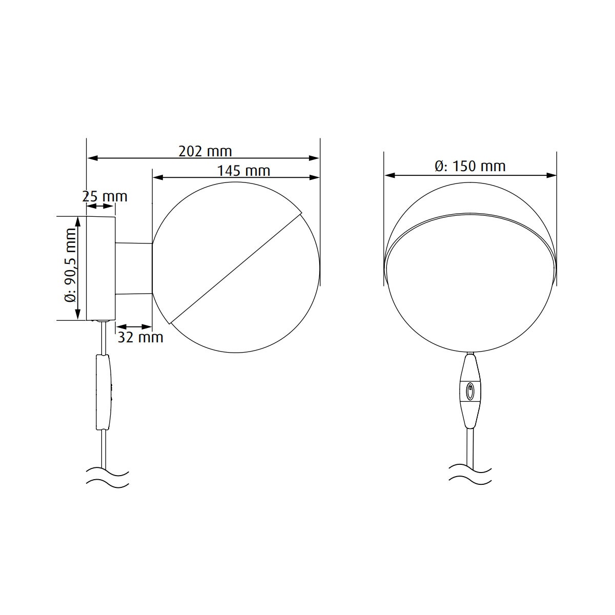VL Studio 150 Wall Lamp