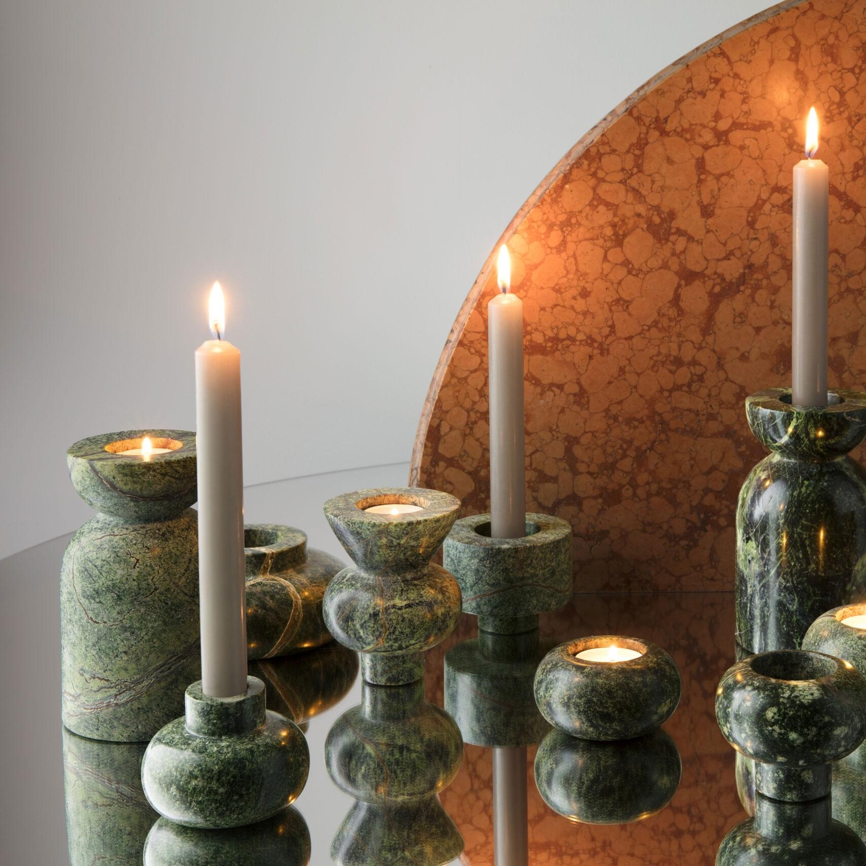 Rock Candle Holder L Set of 5