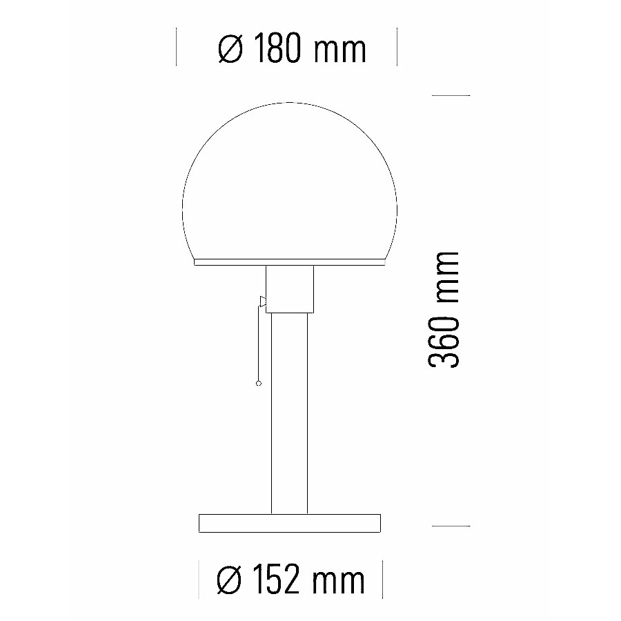 Wagenfeld WG 25 GL Table Lamp