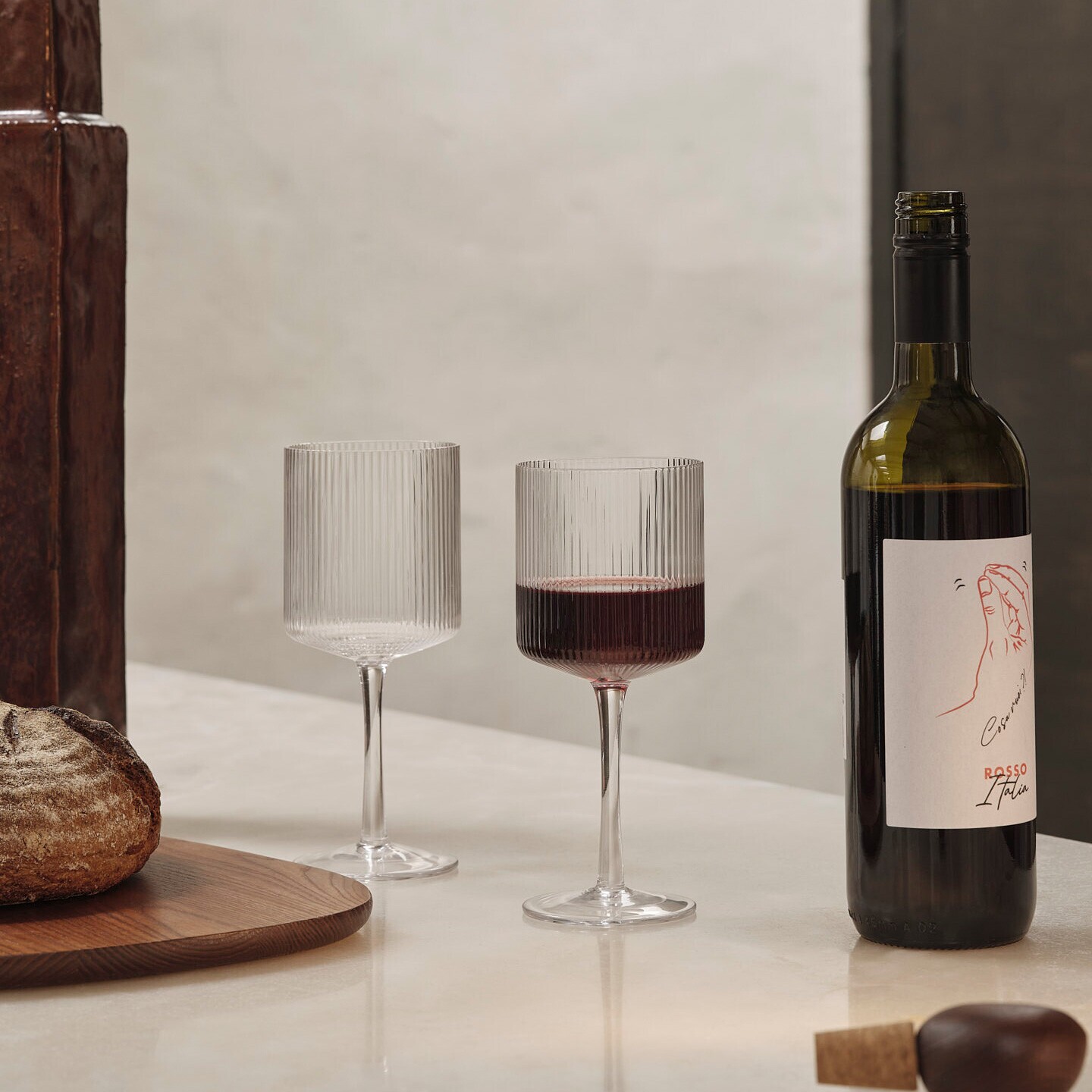 Ripple Red Wine Glass Set of 2