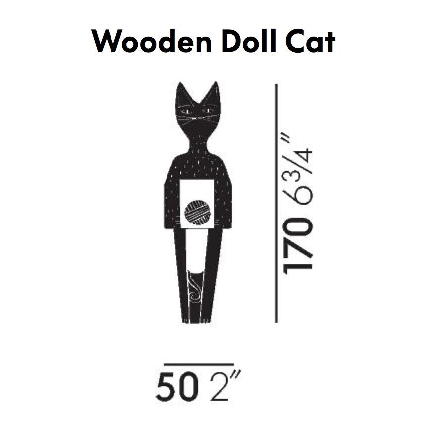 Wooden Doll Cat