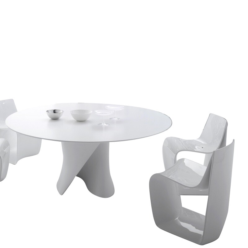 S Table Dining Table White Base