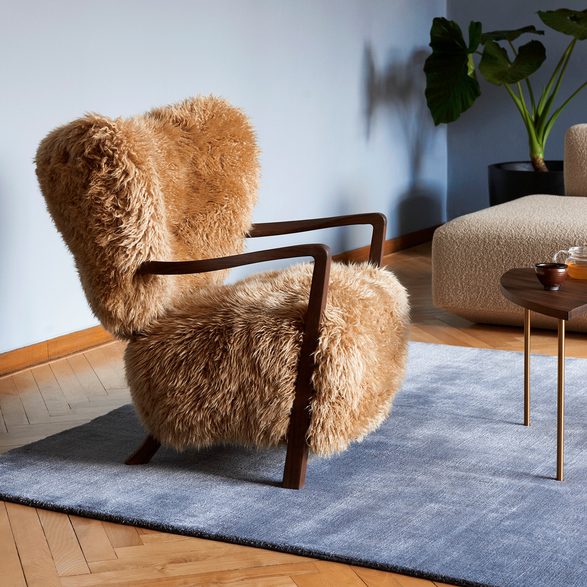 Wulff ATD2 Lounge Chair Frame Walnut