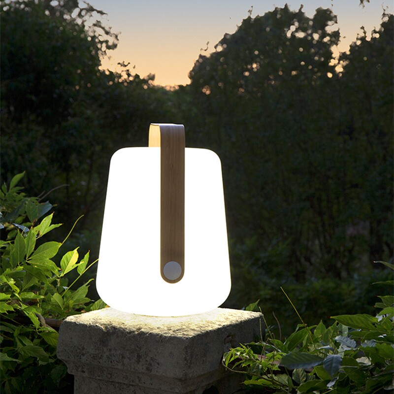 Special Edition Balad Bamboo LED Lamp With Battery H 38cm
