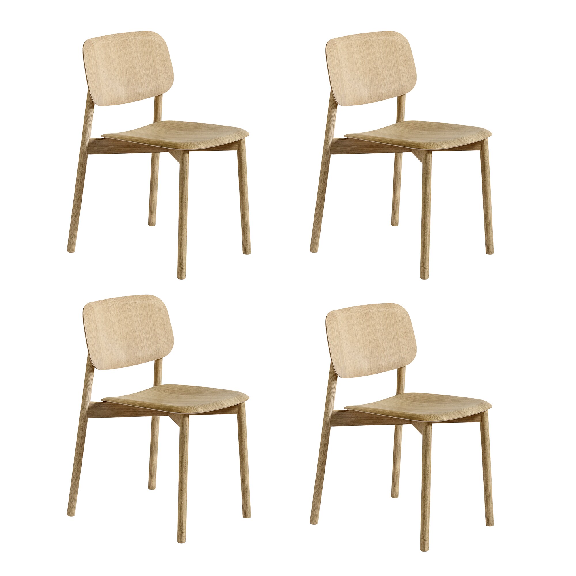 Soft Edge 60 Chair Set of 4