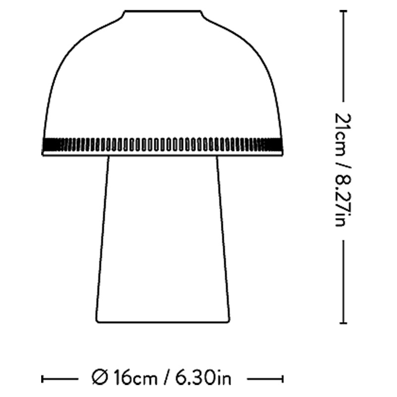 Raku SH8 LED Lamp with Battery