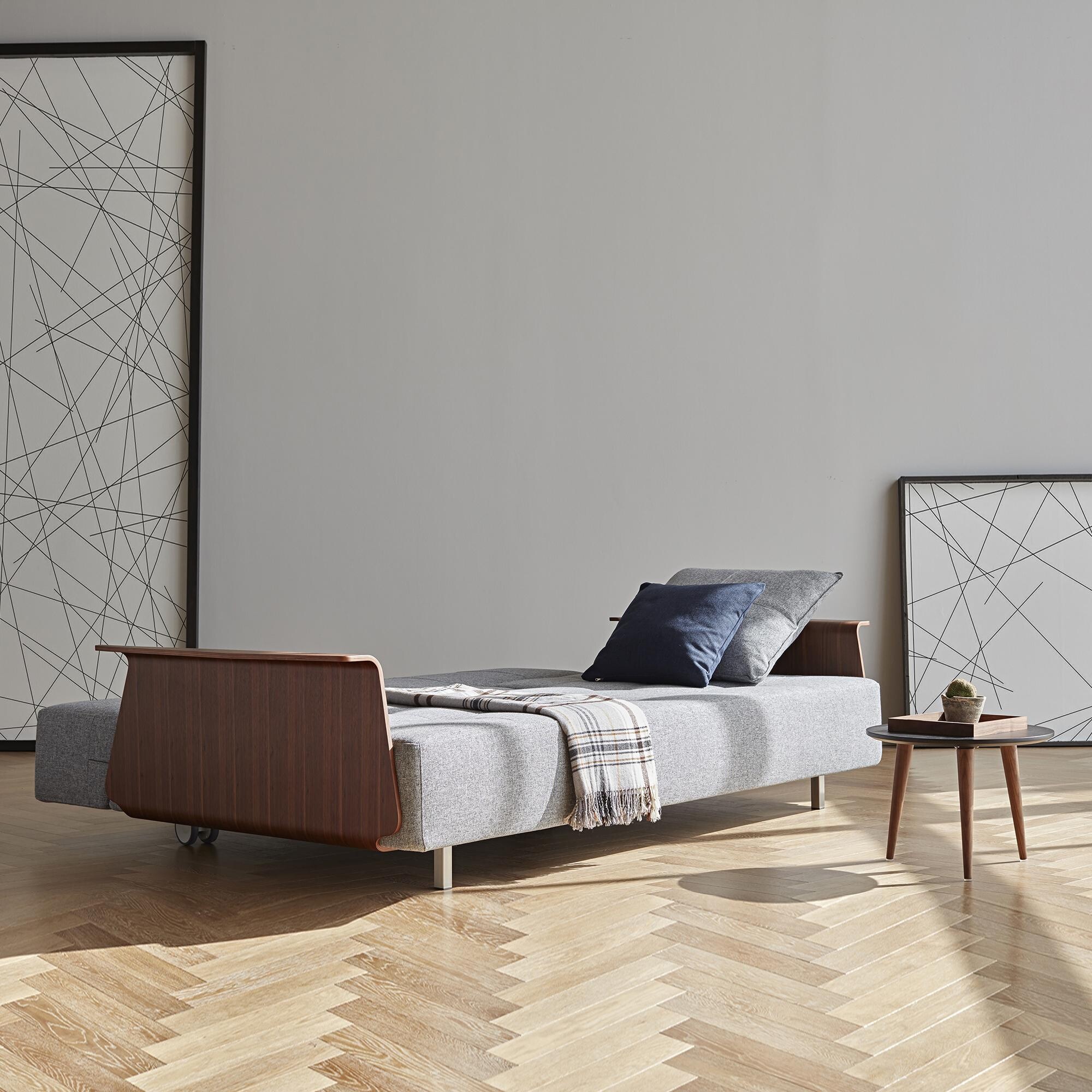 Long Horn Deluxe Excess Sofa Bed with Armrests 245x114cm