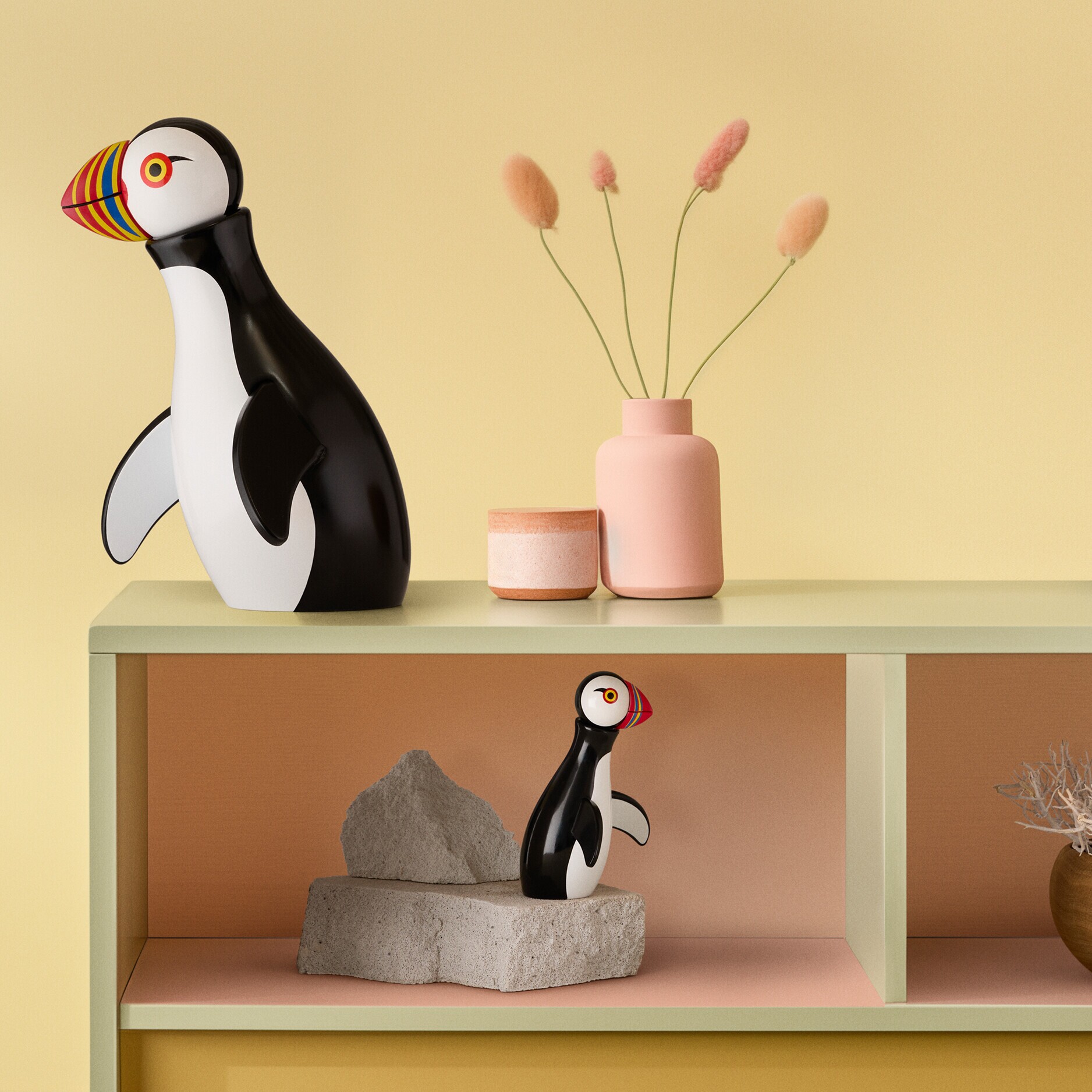 Wooden Figurine Atlantic Puffin