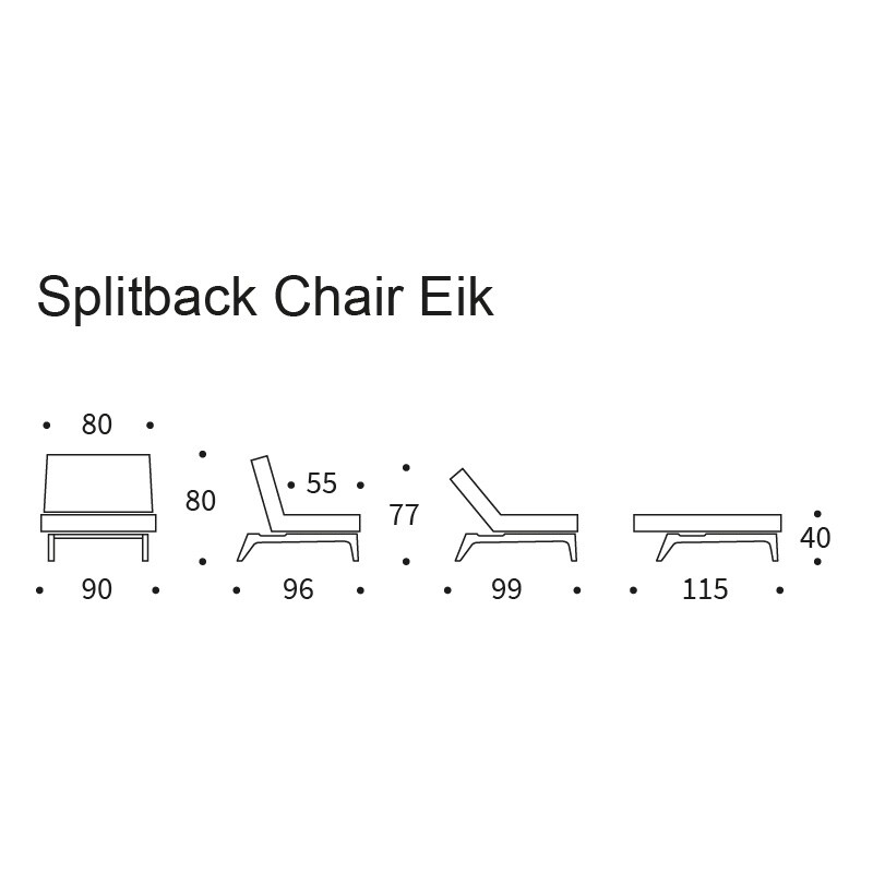 Splitback Easy Chair Oak