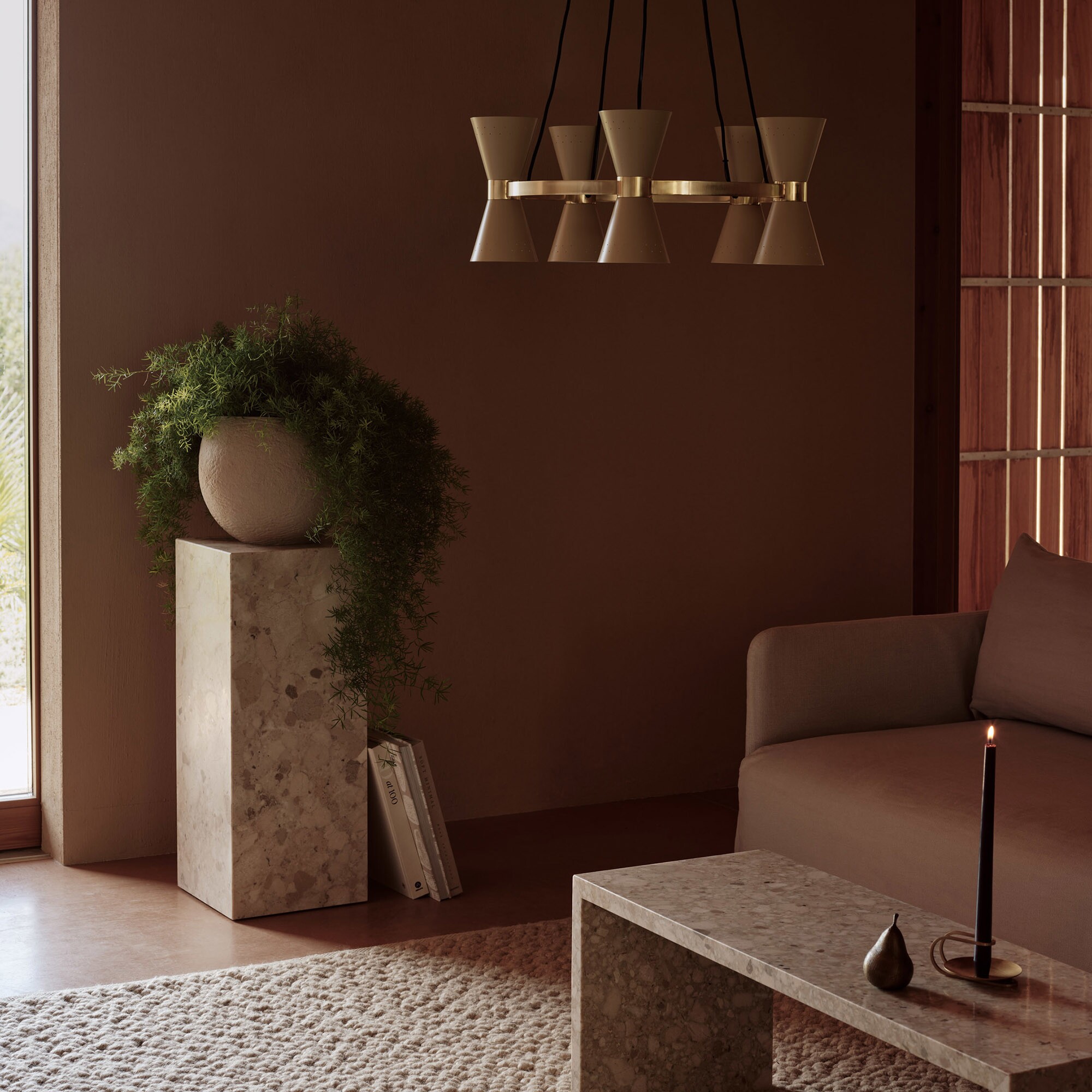 Plinth Pedestal Side Table H 75cm