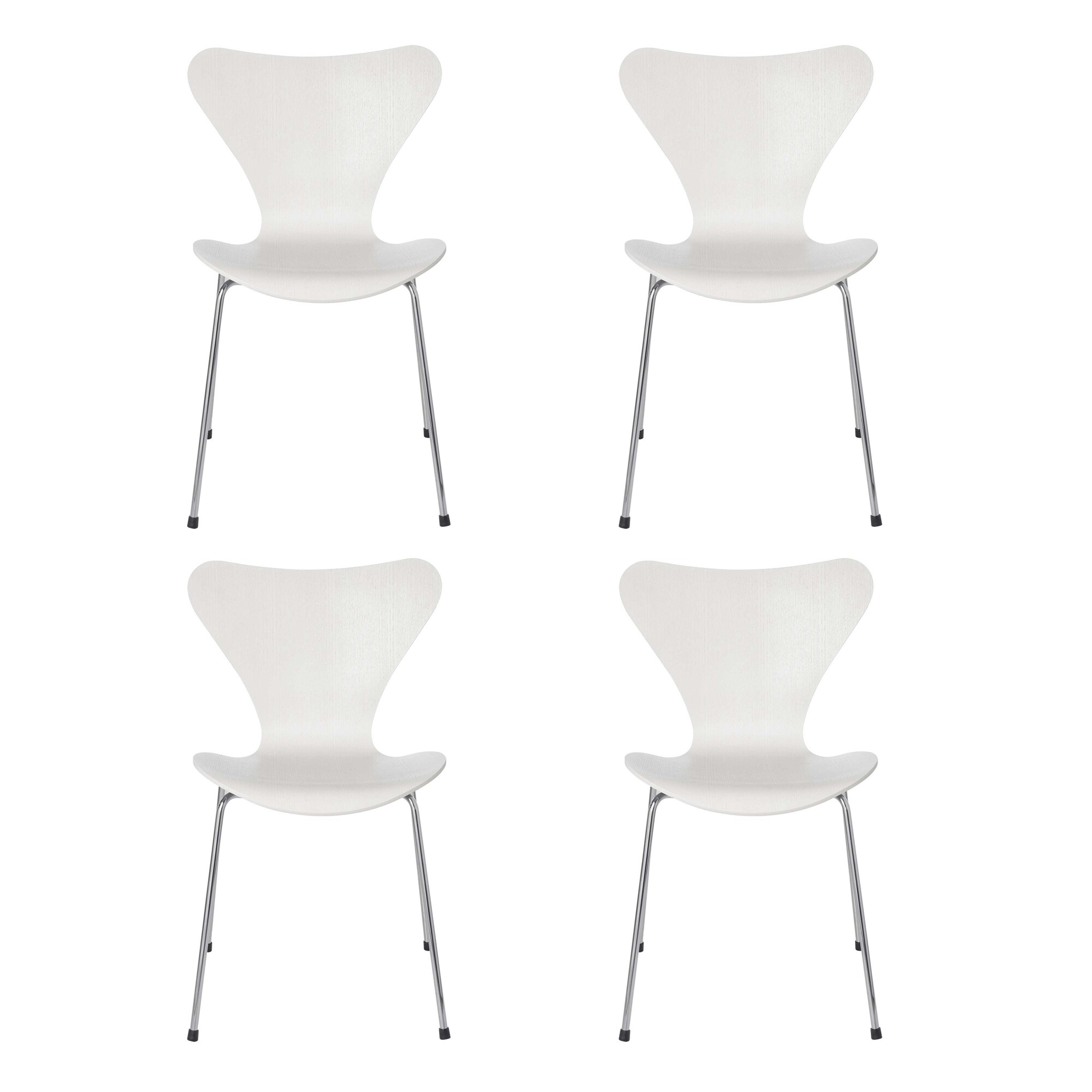 Serie 7™ Chair Dyed Ash Chromed Base Set of 4